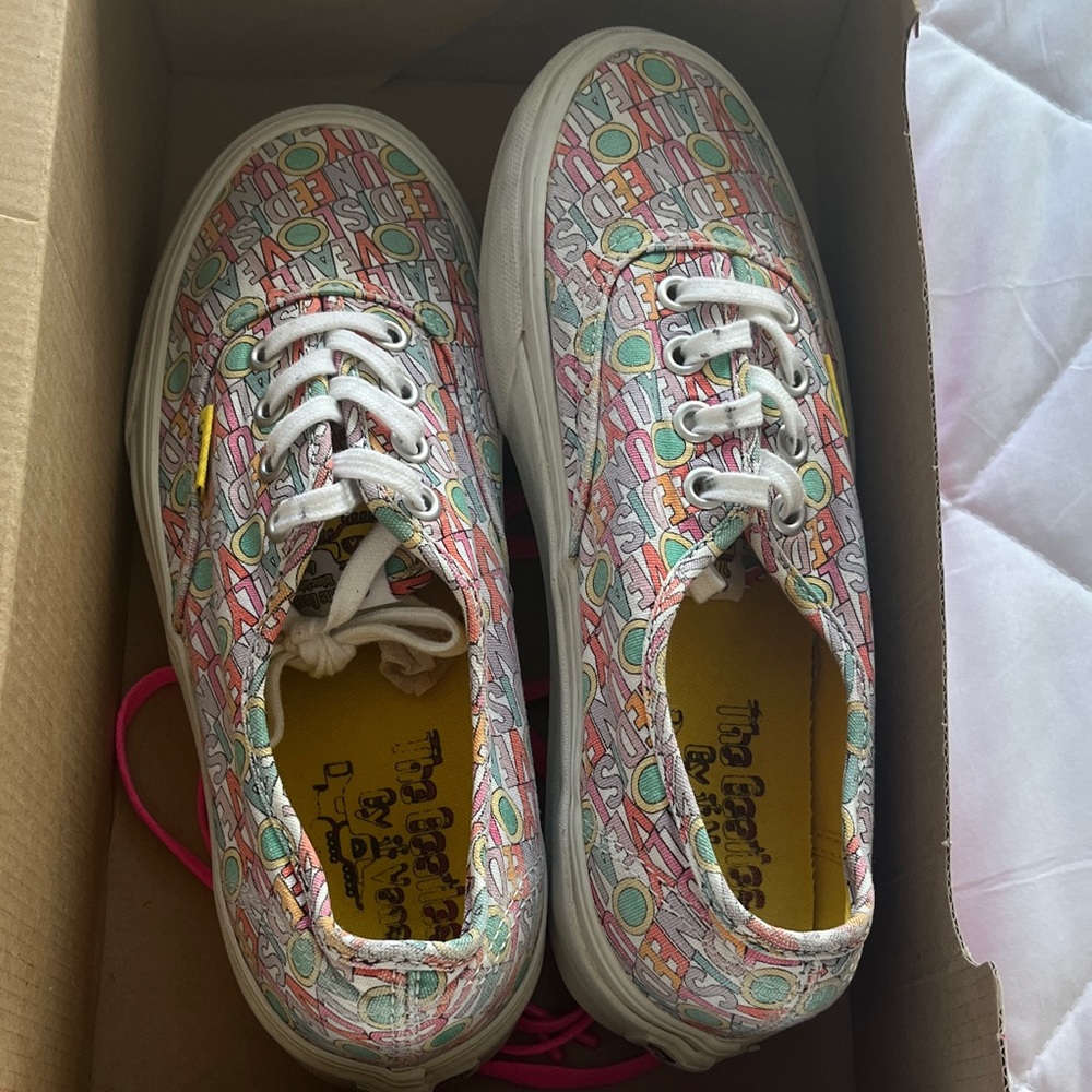The Beatles Kids Sneakers - Colorful Pattern